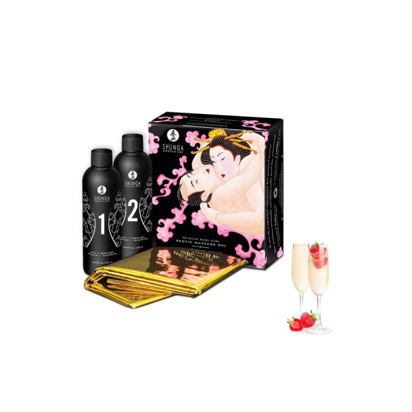 Gelée de massage oriental vin pétillant fraise 